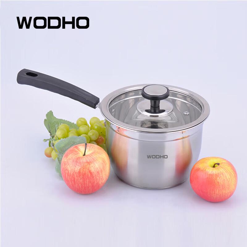 WODHO 18cm Korean Style Stainless Steel Saucepan