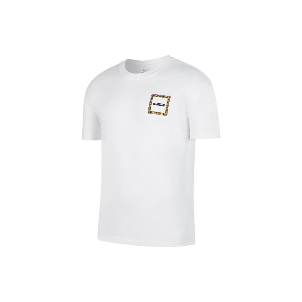 Nike T Shirts Men's White Crew Neck Moderate Straight Fit DQ1882-100