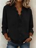 European Spring 2026 Women's Ruffle Trim Long-Sleeve Cotton Shirt