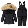 Mädchen Jungen Kleinkind Winter Daunenjacke Set 1-4 Jahre Kinder Warmer Skimantel