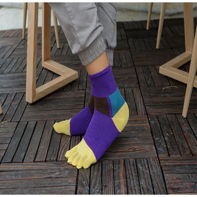 1 Pairs Fiber Anti-Sweat With Toes EU 38-44 Sport Organic Cotton Toe Socks Dress Socks With Toes Sweat Socks Five Finger Socks