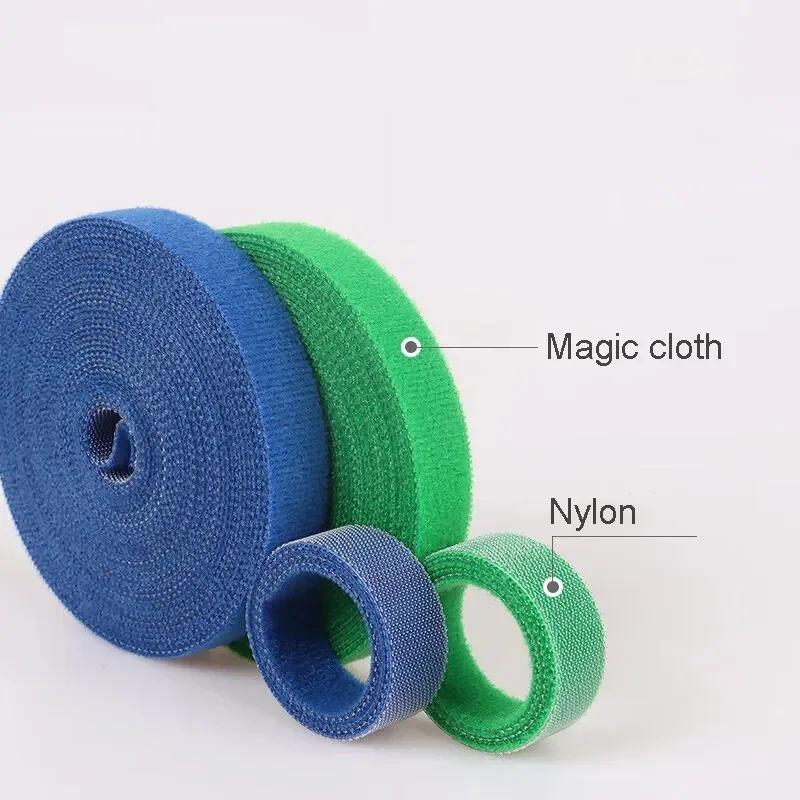 5M/Rol 12mm Kabel Organizer Nylon Klittenband Bindband Kabel Draad Opwikkelaar Tape Oortelefoon Muis Snoer Beheer Ties Beschermer