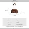 Winter niche high-end shoulder bag retro trendy underarm bag women's winter new fashion oil wax leather square