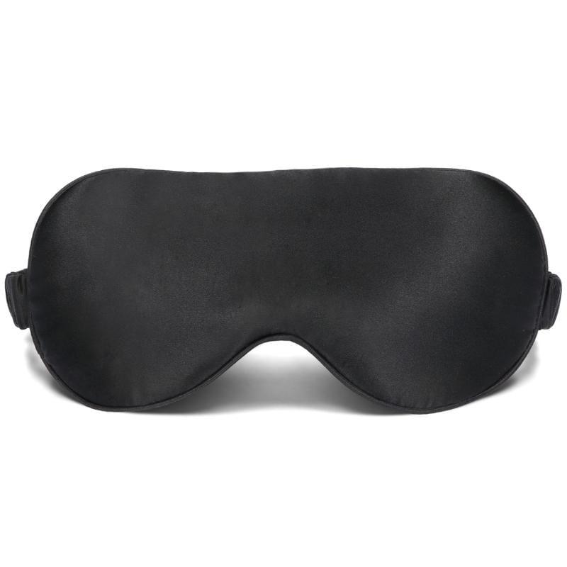 Silk Eye Mask Comfortable For Sleeping - Black