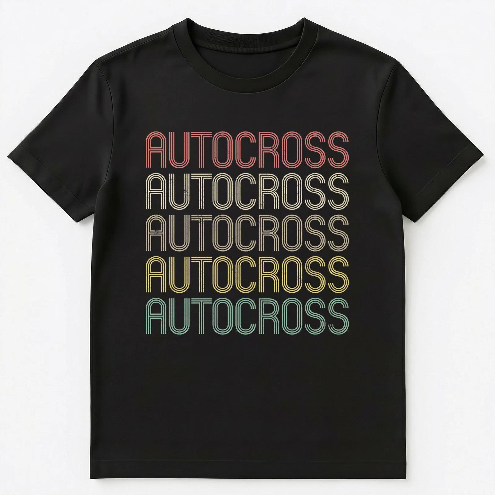 Retro Style Autocross Unisex T-shirt Tops Tees Unisex 3XL