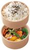 Skater Lisa and Gaspard Bento Box 500ml Made In Japan (ONWR1AG-A), Capacity, Two-Tier, Round, Antibacterial,