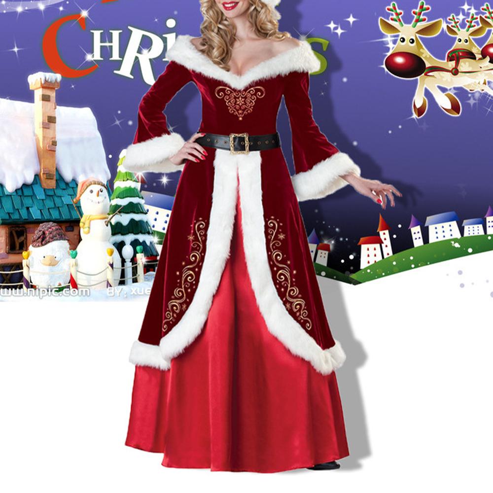 Damas Navidad Strapless Traje largo Sexy Lindo Vestido de Navidad 2022  comprar a buen precio — entrega gratuita, reseñas reales con fotos — Joom