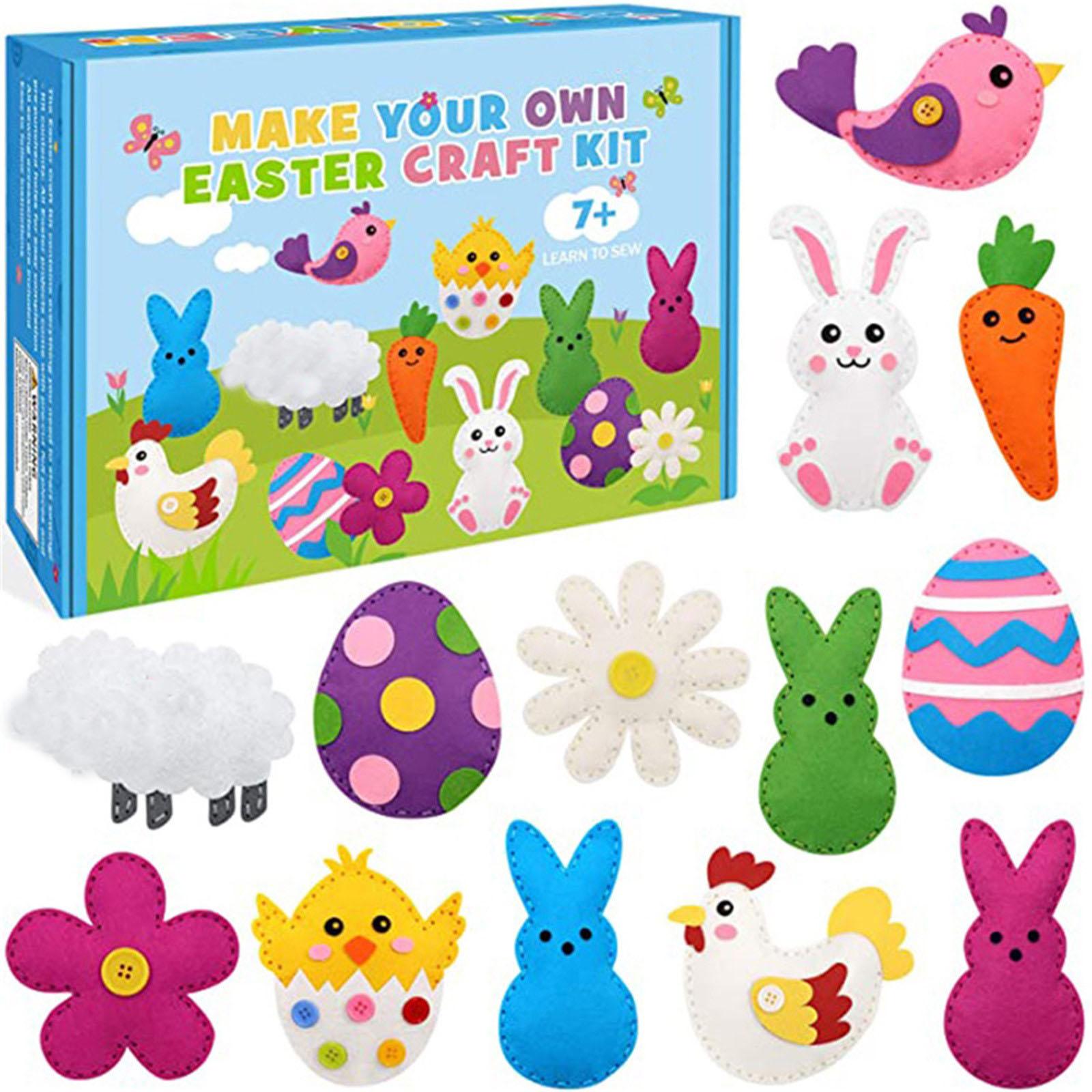 Easter Decorations, Easter Craft Kit Kids Sewing Kit Fun DIY Children Craft And Sewing Kits One Size
