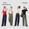 YERAD Women's Casual Wide-Leg Cargo Pants