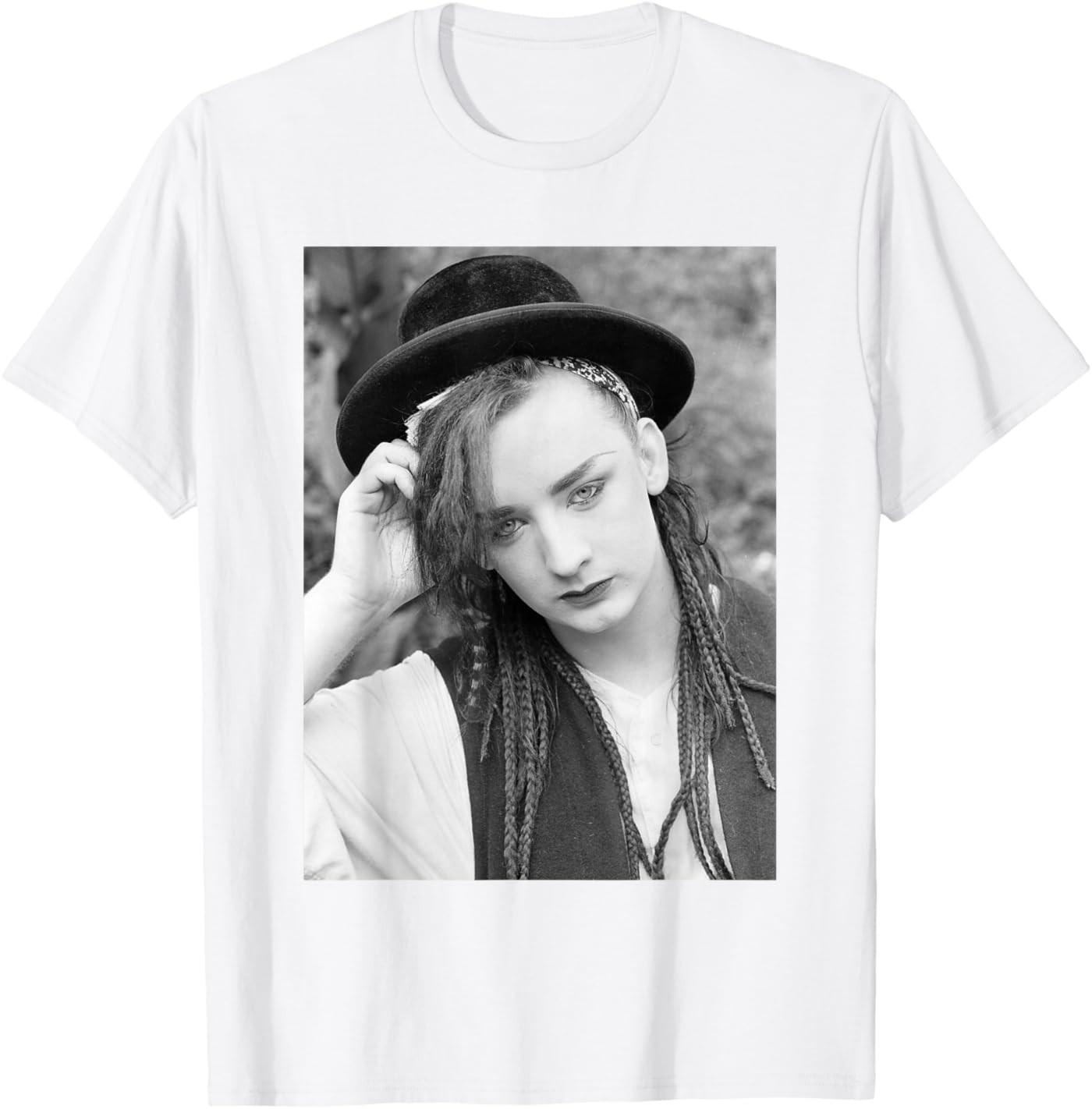 Boy George Culture Club Singer Portrait 1982 T-Shirt S разноцветный
