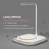 15w Fast 3 In 1 Wireless Charging for iPhone Huawei Samsung Xiaomi Phones iWatch Earphone Modern Led Office Desk Lamp Wireless Charger Lamp