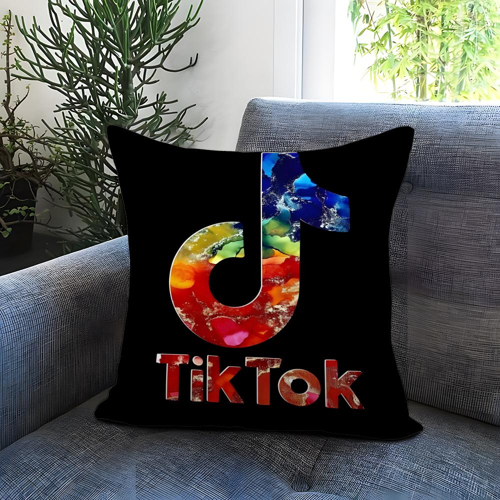 

T-TikTok-K Cushion Cover Comfortable Reversible Pillow Cover Ideal for Car Sofa Bedroom & Beyond 30cmx30cm