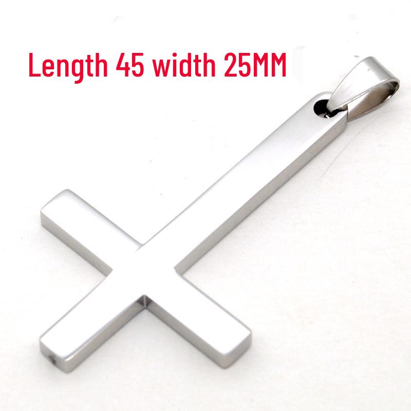 Gold Electroplated Stainless Steel Cross Necklace for Men and Women - Trendy European & American Fashion Accessory