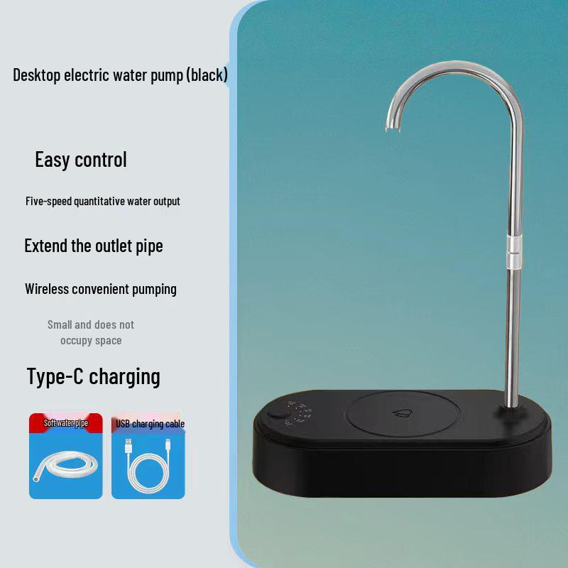 Electric Folding Water Dispenser: Automatic Rechargeable Hand Pump for Bottled Water