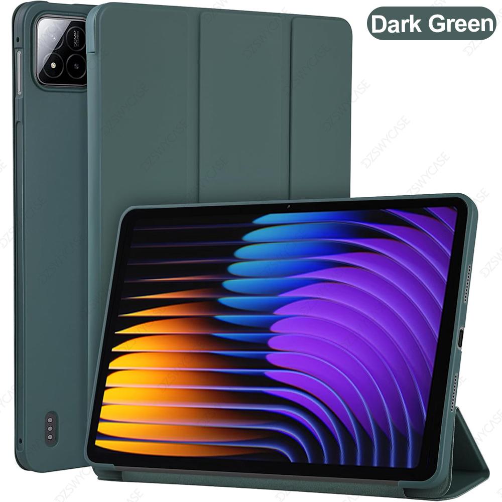 Case for Xiaomi Pad 7/7 Pro(11.2-Inch, 2024), for Xiaomi Pad 8/8 Pro(11.2-Inch, 2025)Back Tri-Fold Stand Protective Tablet Cover