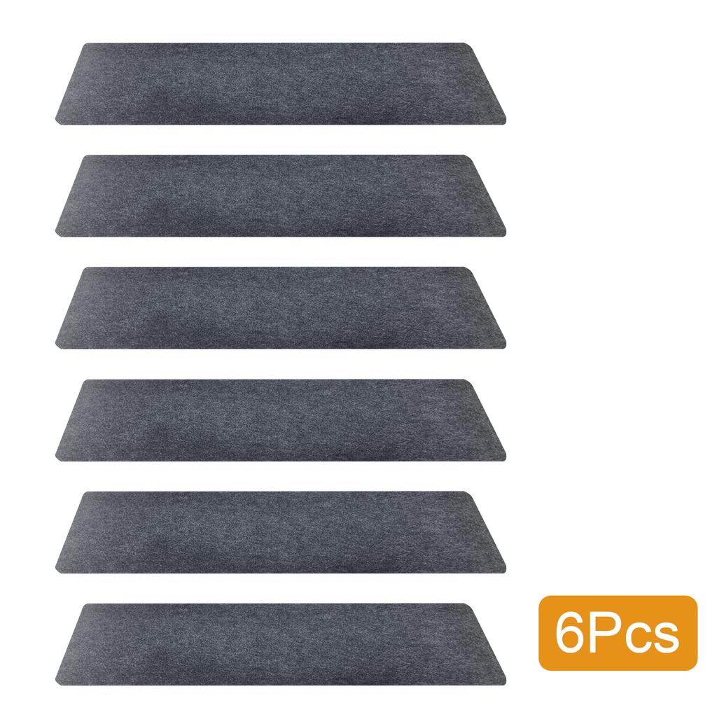Soft Stair Tread Carpet Mats Self-Adhesive Non-Slip Water Absorption Stair Carpet Mats Safety Mute Floor Protector Rugs For Home