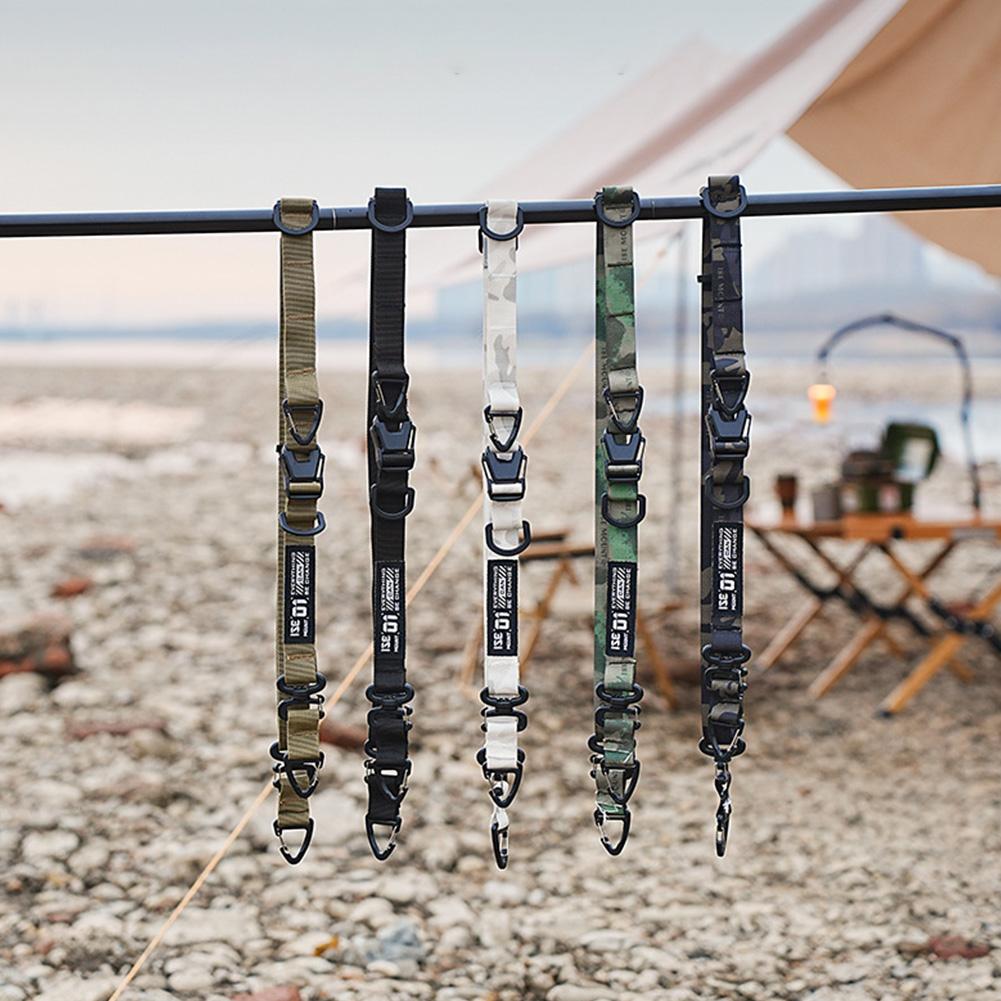 Outdoor Camping Quick Release Bag Strap with Hanging Ring Extensible Shoulder Strap Adjustable Crossbody Strap