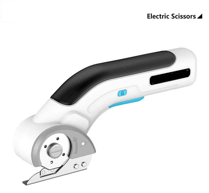 Electric Scissors Portable Tailor Carpet Curtain Cutting Cutter Rechargeable Household, Lithium Battery Round Knife