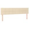 VidaXL 2x Headboards Bedroom Furniture Bed Accessories Single Bed Heads Interior Bed Frame Cream 346079