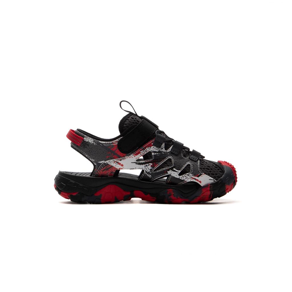 Li Ning Lightweight Comfortable Trendy Durable Breathable Low-Top Kids Sandals Kids Sandals Black YKEV030-5