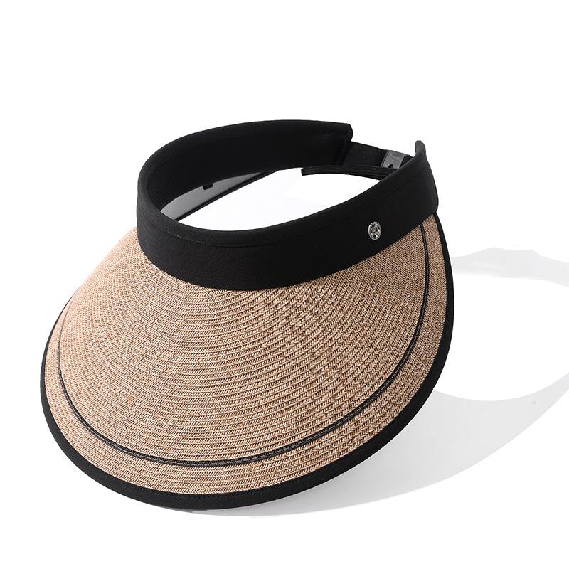 Hat Style Versatile Straw Woven Portable Foldable Comfortable Hatscaps Sun