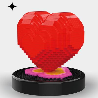 Creative Micro Diamond Love Building Blocks Valentine's Day Gift Girls Birthday Gift Confession Artifact Couple Gift Ornaments