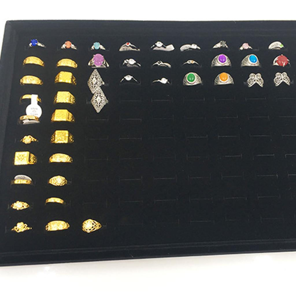 Rings Showcase Jewelry Organizer Trays Ring Storage Trays for Selling Jewelry