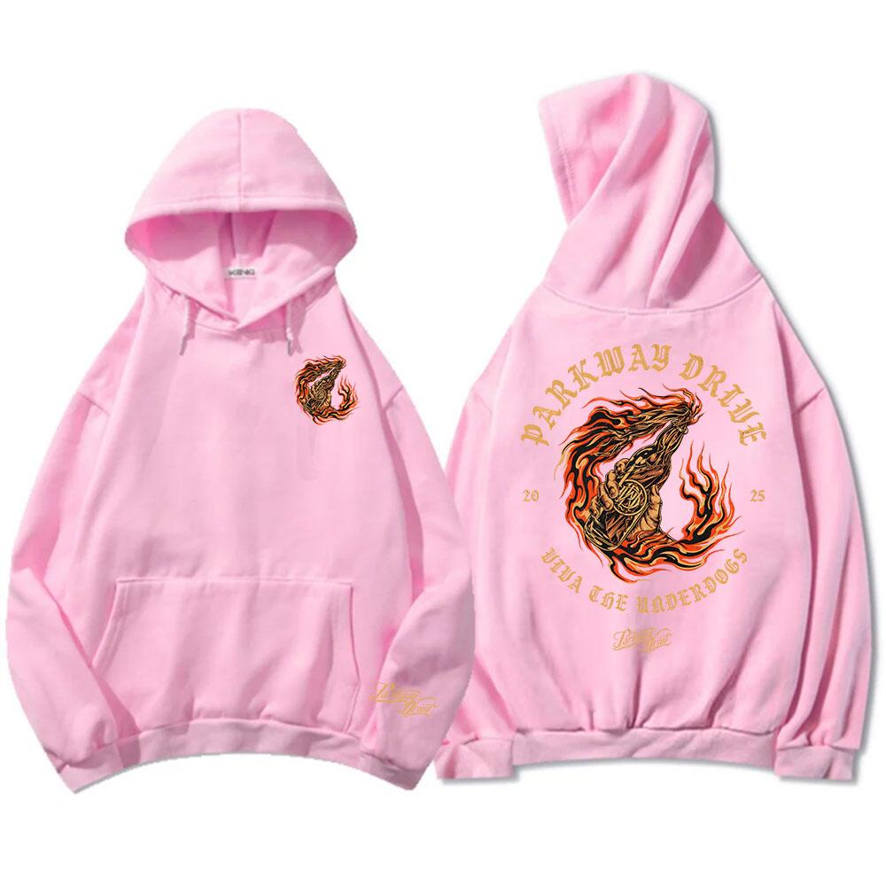 Skeleton Lighthouse Pullover Hoodie Parkway Drive Rock Band Fashion Sweatshirts Long Sleeve Winter Fleece Men Clothing