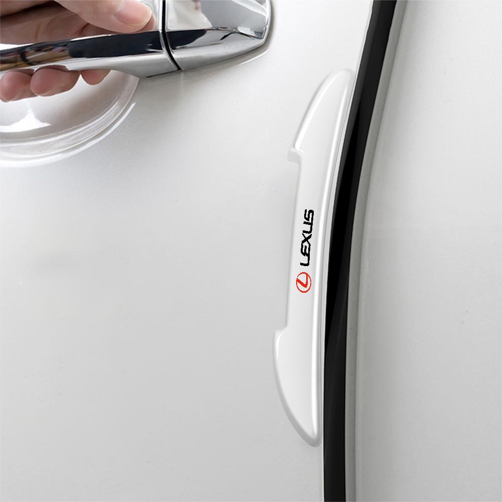 2026 Hot Interior Stickers 4Pcs Car Door Anti-collision Bumper Strips Protector Stickers Accessories For Lexus EX300h RX450h IS3