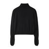 RECODE Gloves Mixed Turtle Neck Knit Top_R0Waa23101Bkx