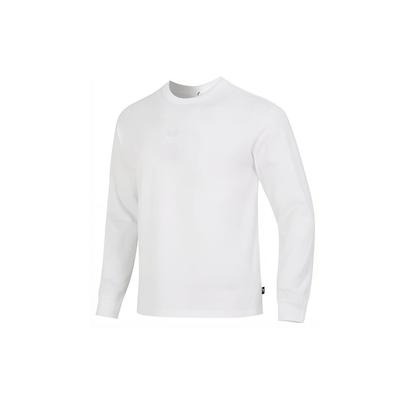 Essential Sustainables Embroidered Logo Sport Casual Crew Neck Long Sleeve T-Shirt Men Tops White DO7391-100