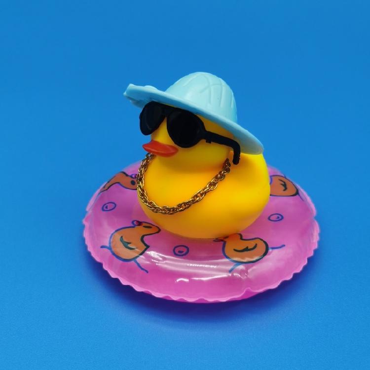 Grazioso Duckling Giallo Ornamento per Cruscotto Figurine per Console Centrale Auto - Miniatura