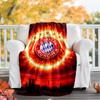 1pc B-Bayern Munich (6) Theme Blanket - Digital Print, Polyester, Cozy for All Seasons, Perfect for Outdoor, and Travel