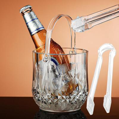 10 Stück Eisklammer aus Kunststoff, Buffet-Servierzange, durchsichtige Küchenzange, Mini-Utensil für Lebensmittel, Eis, Salat, Grillen, Kekse, 16,5 cm, sägeförmige Design-Zange