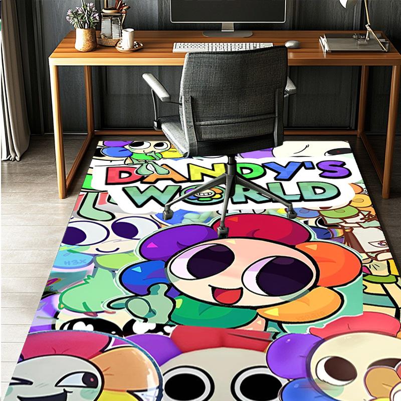 Dandy's World Pattern Rug, Indoor/Outdoor Mat, for Picnic, Gameroom, Bedroom, Office, Living Room, Home Decor Carpet, Birthday Gift