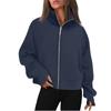 Women's Solid-color Fashionable Long-sleeved Top Coat