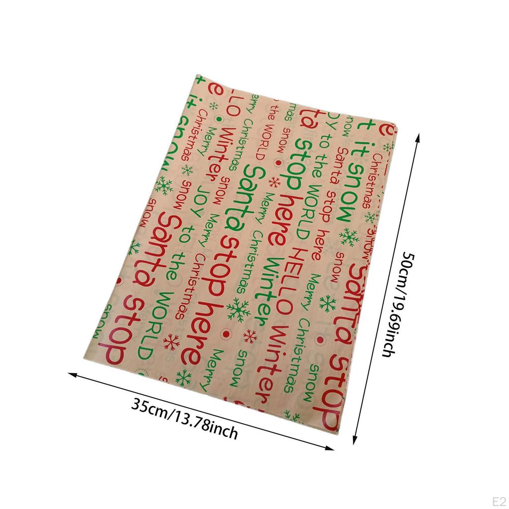 20 Pieces Christmas Wrapping Paper Flower Traditional Gift Wrap for Festive