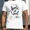 Hammerhead Anatomy Shark Lover Printed T-shirt Summer Men Street Hip Hop Punk Style Loose Casual 100% Cotton Fashion T-shirt