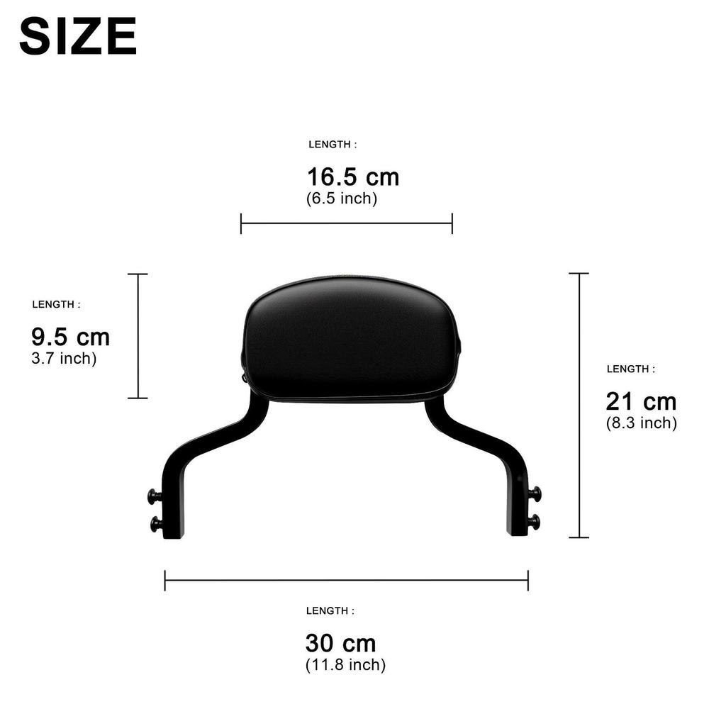 Quick-Release Small Backrest for Harley 18-26 Softail Fat Boy and New Style Sport