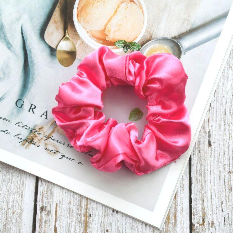 Satin Silk Hair Tie: High-End Women's Rubber Band for Elegant Buns