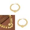 Geometric Gold Alloy Headband With Tassels For Wedding And Travel Gift