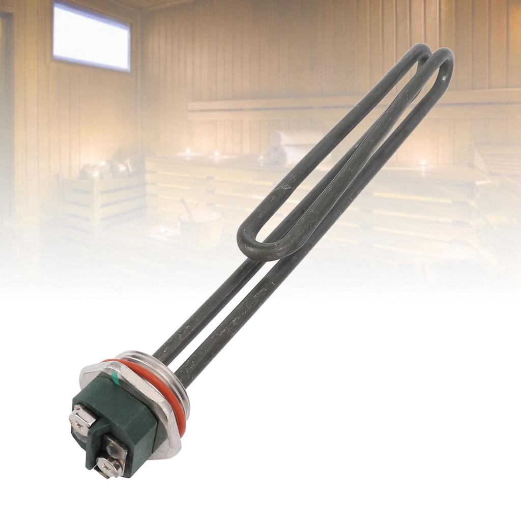 BOURING 120W Electric Hting Pipe Water Tubular Hter 1-1/4 Inch Bending Thermostat