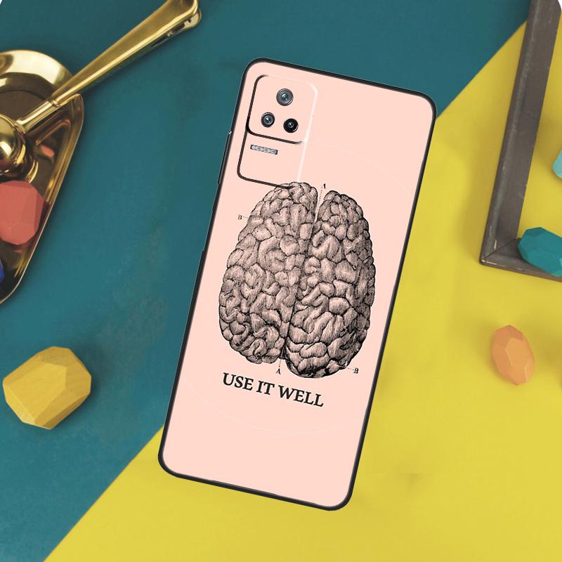Anatomy Brain Case For Xiaomi 13 14 15 Ultra 11T 12T 13T 14T Pro POCO X7 Pro X3 X5 X6 F5 F6 M6 Pro Funda