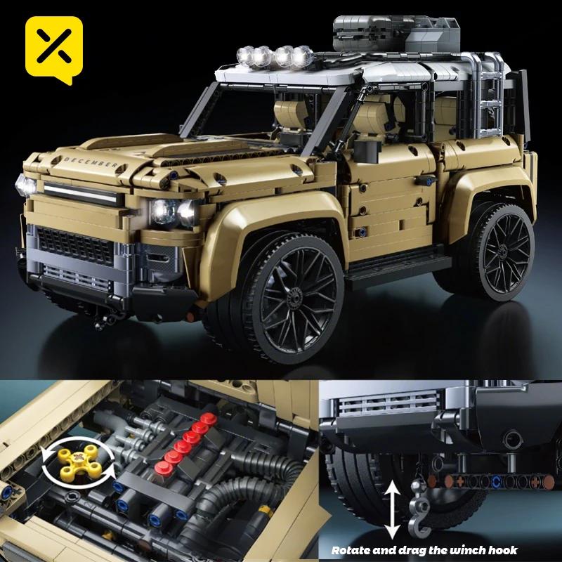 1:8 Multi-Model Building Blocks Car Off-Road/Racing/Truck Educational Bricks Parent-Child Interactive Toy Kid Adult Assemble Set