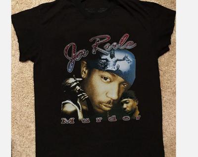 Vintage Ja Rule T-shirt Black Cotton For Men Women All Sizes