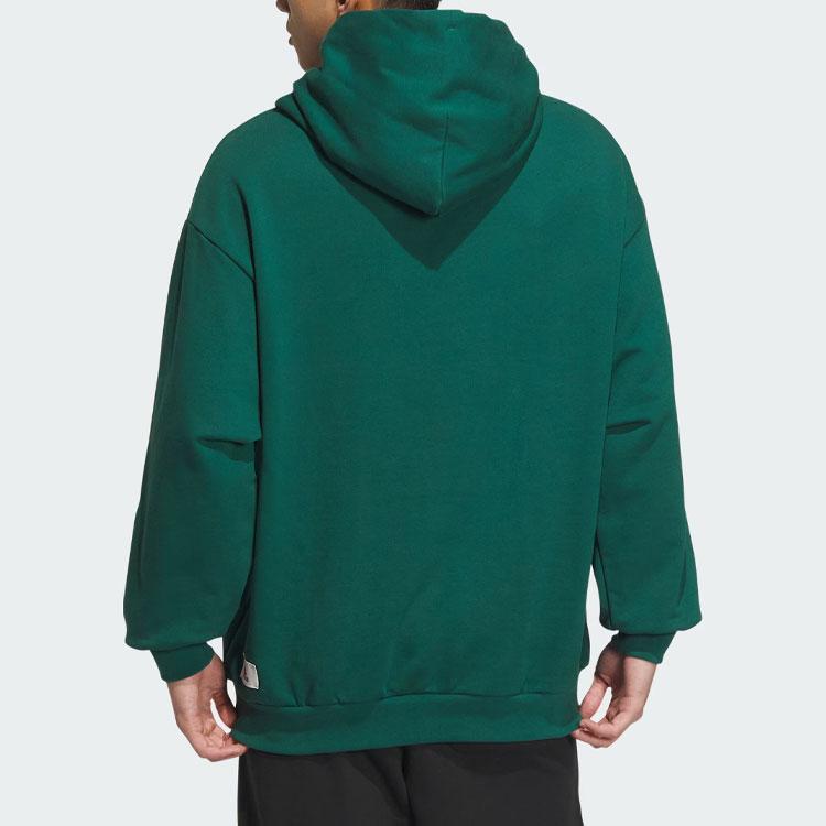 Adidas Small Logo Hoodie With Letter Detail Men Hoodie Forest-Green IZ1605