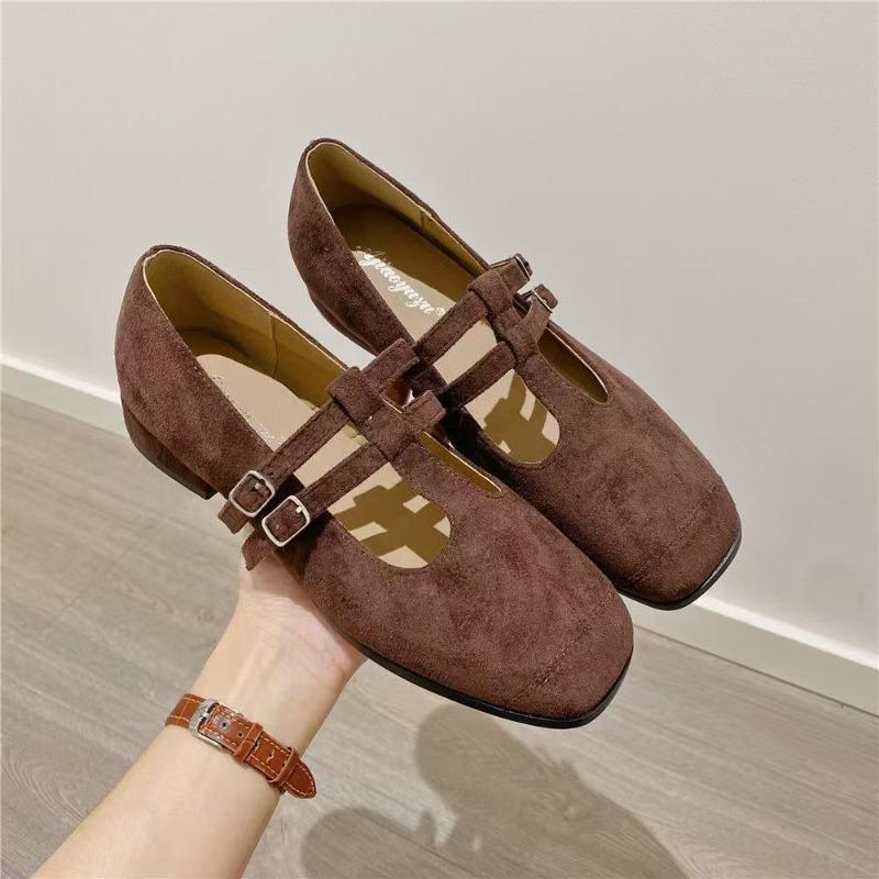 Fashion Flat Mary Jane Single Shoes 2025 Spring and Autumn New Retro Women's Shoes Jane Shoes Gentle Leopard Print Shallow Mouth