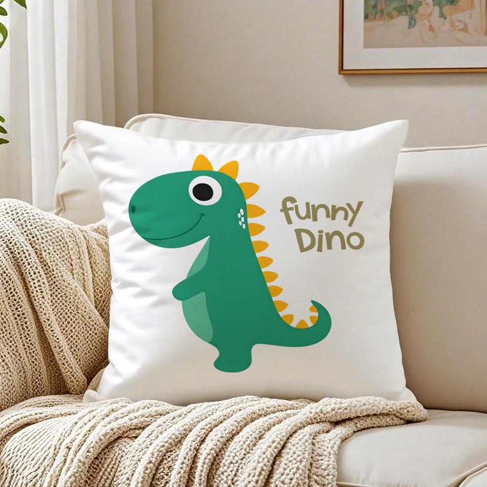 Cute Dinosaur Cushion Cover Pillowcase Antidustmite living Room Sofa Decor Cushion Room