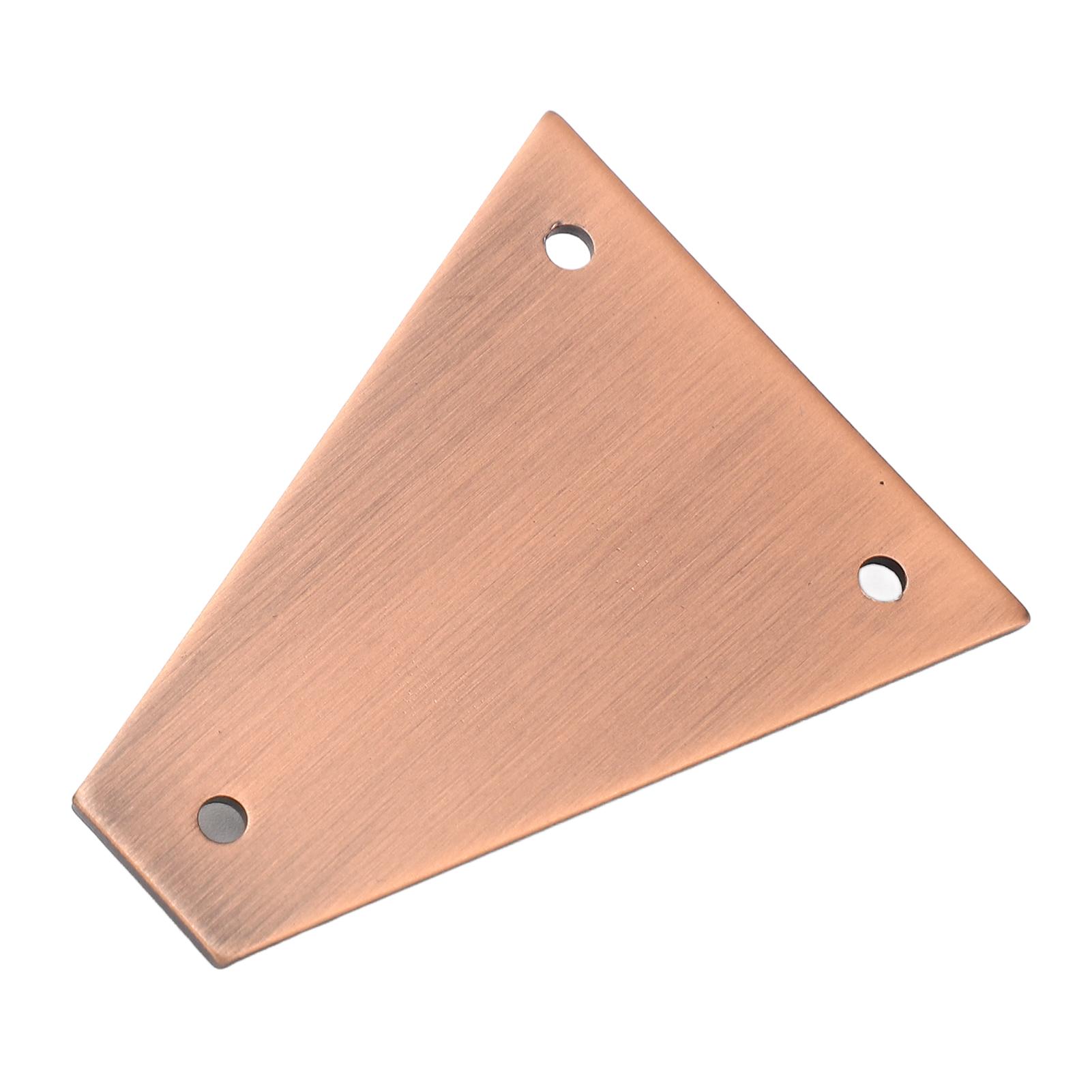 Guitar Rod Cover 3 Hole Triangular Metal Rod Plate Replacement for Electric Guitar Bass