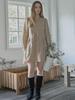 Avang Dot Corduroy Mini Dress - Beige